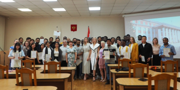 В Новосибирском ГАУ прошел выпуск иностранных абитуриентов, обучавшихся на подготовительном отделении Центра довузовской подготовки