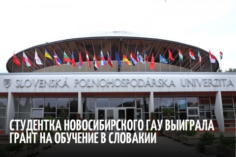 Студентка Новосибирского ГАУ выиграла грант на обучение в Словакии