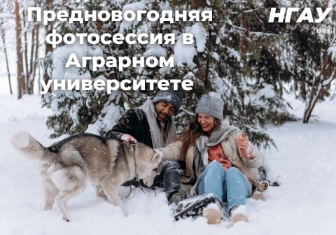 Предновогодняя фотосессия в Новосибирском ГАУ