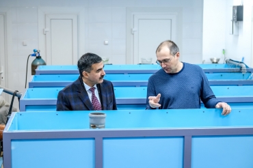 Исследовательский Центр Аквакультуры посетил Директор Департамента координации деятельности организаций в сфере сельскохозяйственных наук Министерства науки высшего образования РФ